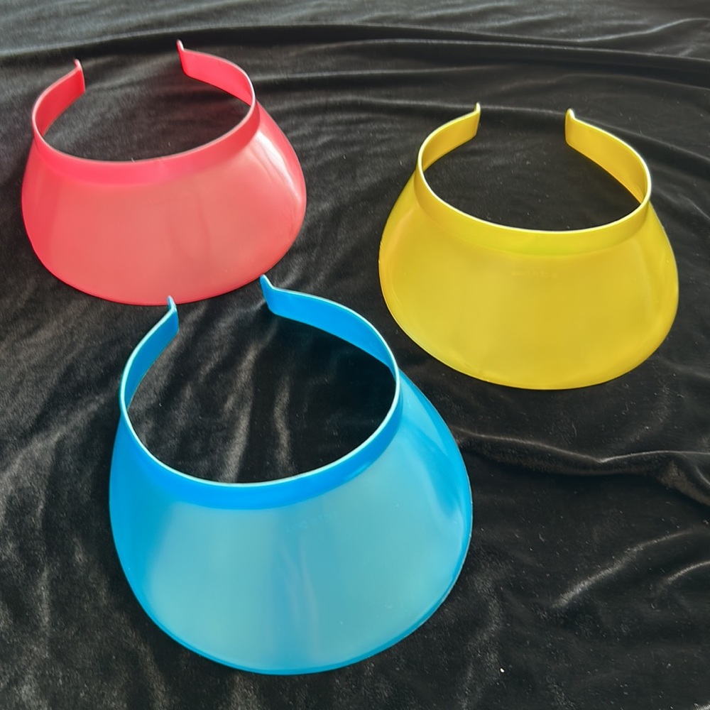 “Barbie Like” Sun Visors (Set of 3) Summer Sun Hat Halloween Costume